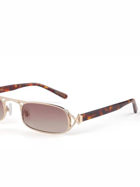 画像2: 【50%OFF】［FOR ART'S SAKE］DYNASTY / レクタングルメタルフレームサングラス [Champagne] (2)