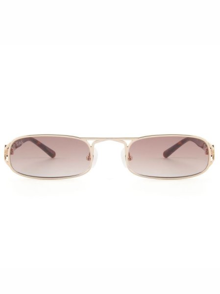 画像3: 【50%OFF】［FOR ART'S SAKE］DYNASTY / レクタングルメタルフレームサングラス [Champagne] (3)