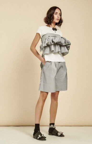 画像8: 【60%OFF】［Methodology］HaldiKesar Necklace／レザー x クリスタル メタルネックレス［Silver x Black］ (8)