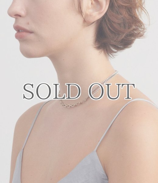 画像5: 【JUSTINE CLENQUET】Jamie choker スワロフスキー+ゴールドチェーンチョーカー (5)