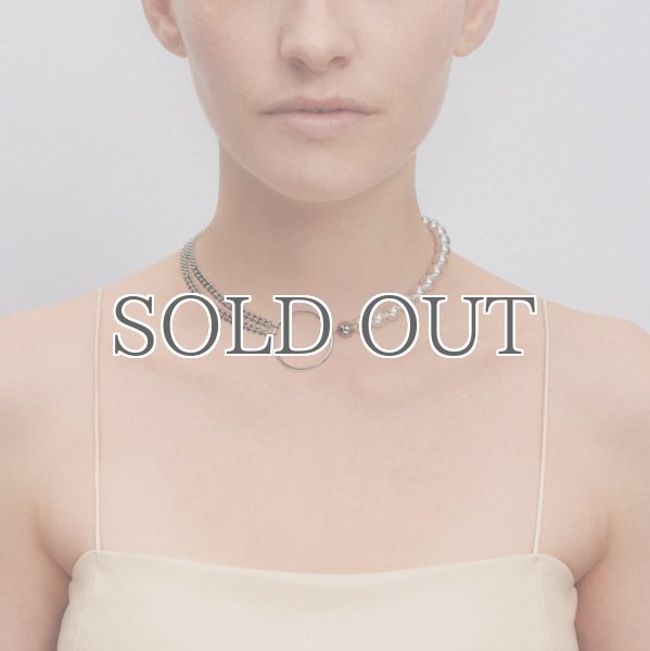 画像4: 【JUSTINE CLENQUET】Chloe Choker  スワロフスキーパール x チェーンチョーカー (4)