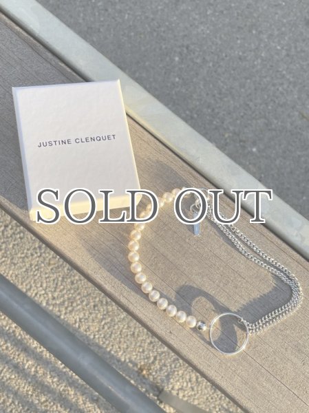 画像6: 【JUSTINE CLENQUET】Chloe Choker  スワロフスキーパール x チェーンチョーカー (6)