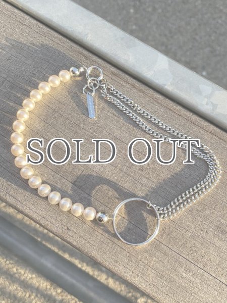 画像5: 【JUSTINE CLENQUET】Chloe Choker  スワロフスキーパール x チェーンチョーカー (5)