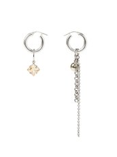 画像1: 【JUSTINE CLENQUET】QUEEN EARRING /アシンメトリーチャームピアス［SILVER x GOLD］ (1)