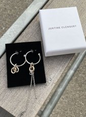 画像7: 【JUSTINE CLENQUET】GEENA EARRING /アシンメトリーフープピアス［SILVER x GOLD］ (7)