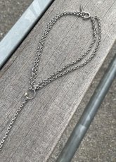 画像7: 【JUSTINE CLENQUET】SAUL NECKLACE / ロングチョーカーネックレス［SILVER］ (7)