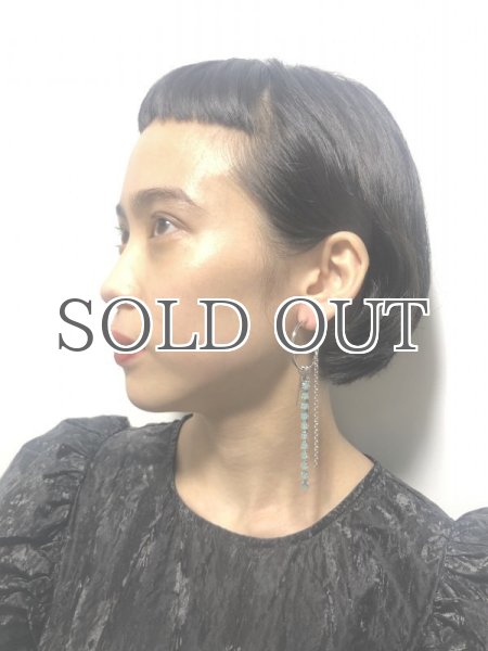 画像4: 【JUSTINE CLENQUET】LIV EARRING／フープ x チェーン シングルピアス［SILVER］ (4)