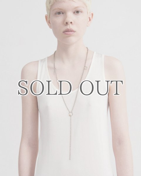 画像3: 【JUSTINE CLENQUET】SAUL NECKLACE / ロングチョーカーネックレス［SILVER］ (3)