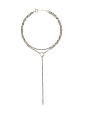 画像1: 【JUSTINE CLENQUET】SAUL NECKLACE / ロングチョーカーネックレス［SILVER］ (1)