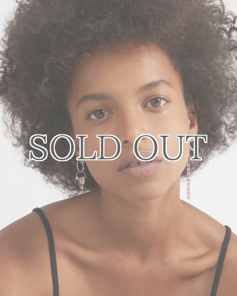 画像2: 【JUSTINE CLENQUET】ELLIE EARRING／アシンメトリーチャームピアス［SILVER］ (2)