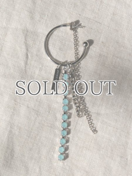 画像5: 【JUSTINE CLENQUET】LIV EARRING／フープ x チェーン シングルピアス［SILVER］ (5)
