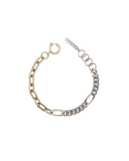 画像1: 【JUSTINE CLENQUET】Vesper Bracelet バイカラーチェーンブレスレット (1)