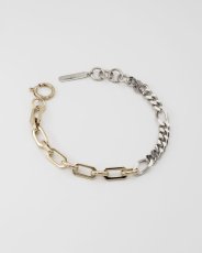 画像2: 【JUSTINE CLENQUET】Vesper Bracelet バイカラーチェーンブレスレット (2)