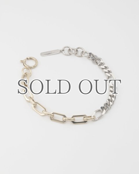 画像2: 【JUSTINE CLENQUET】Vesper Bracelet バイカラーチェーンブレスレット (2)