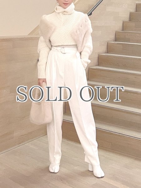 画像13: 【BLOSSOM H COMPANY】SHEARL LAMB VEST／ラムファーベスト [IVORY] (13)