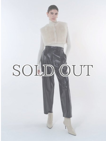 画像7: 【BLOSSOM H COMPANY】SHEARL LAMB VEST／ラムファーベスト [IVORY] (7)