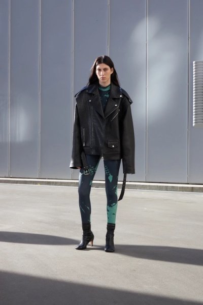 画像13: 50%OFF【RED SEPTEMBER】FORM-FITTING LONG SLEEVE TOP／ハイネックプリントロングスリーブトップ［GREEN x BLACK］ (13)