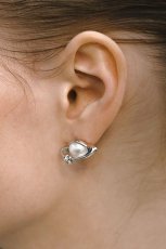 画像2: 【S_S.IL】Planet Pendant Earring プラネットペンダントピアス - Silver  (2)