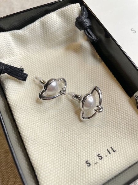 画像10: 【S_S.IL】Planet Pendant Earring プラネットペンダントピアス - Silver  (10)