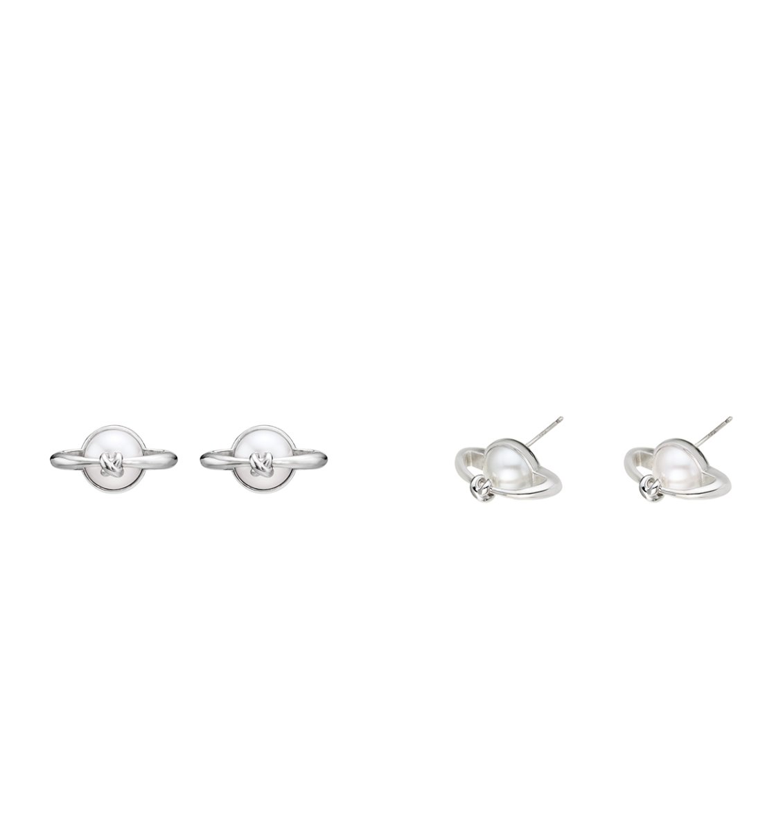 画像4: 【S_S.IL】Planet Pendant Earring プラネットペンダントピアス - Silver  (4)