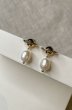 画像4: 【S_S.IL】Fresh Water Pearl Planet Earring ／淡水パールプラネットチャームピアス [Gold] (4)