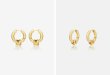 画像6: 【S_S.IL】Hinged Hoop Earring／ヒンジフープピアス [Gold] (6)