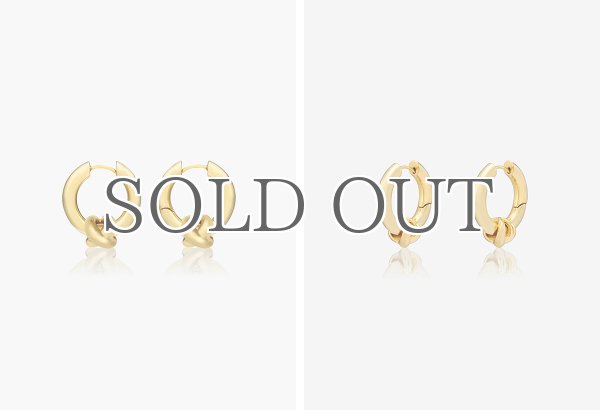 画像6: 【S_S.IL】Hinged Hoop Earring／ヒンジフープピアス [Gold] (6)