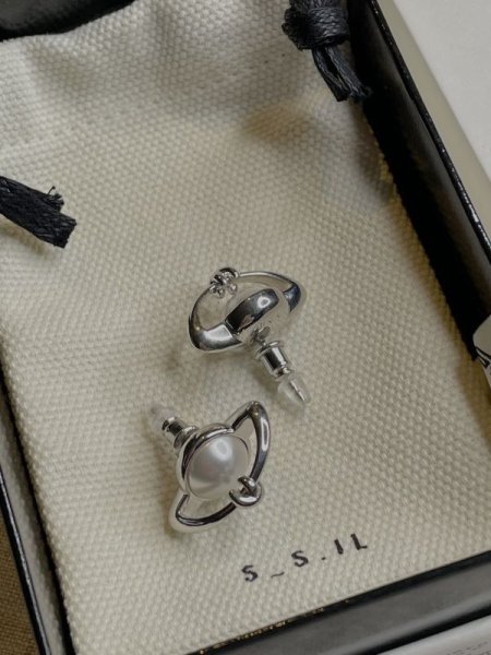 画像11: 【S_S.IL】Planet Pendant Earring プラネットペンダントピアス - Silver  (11)