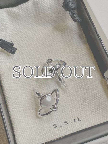 画像11: 【60%OFF】【S_S.IL】Planet Pendant Earring プラネットペンダントピアス - Silver (11)