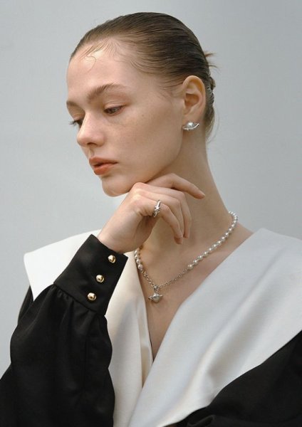 画像5: 【S_S.IL】Planet Pendant Earring プラネットペンダントピアス - Silver  (5)