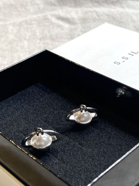 画像12: 【S_S.IL】Planet Pendant Earring プラネットペンダントピアス - Silver  (12)