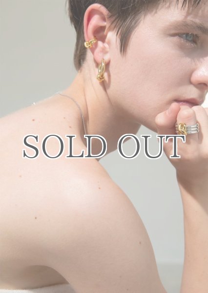 画像5: 【S_S.IL】Hinged Hoop Earring／ヒンジフープピアス [Gold] (5)