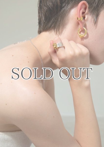 画像4: 【S_S.IL】Hinged Hoop Earring／ヒンジフープピアス [Gold] (4)