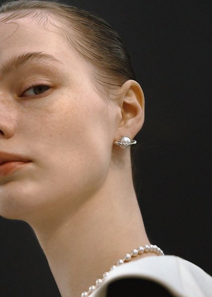 画像6: 【S_S.IL】Planet Pendant Earring プラネットペンダントピアス - Silver  (6)