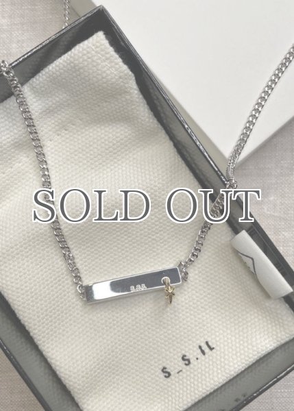 画像7: 【S_S.IL】Everyday Hinged Bar Pendant Necklace／ヒンジバーペンダントネックレス [Silver/Gold] (7)