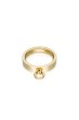画像1: 【S_S.IL】Solid Hinged Pendant Ring／ヒンジペンダントリング [Gold] (1)