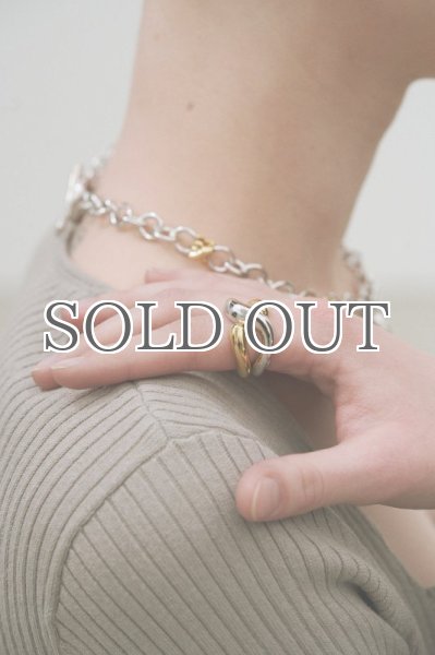 画像4: 【S_S.IL】Twist Bold Ring Set Of Two ／ツイストボールドリングセット [Silver / Gold] (4)