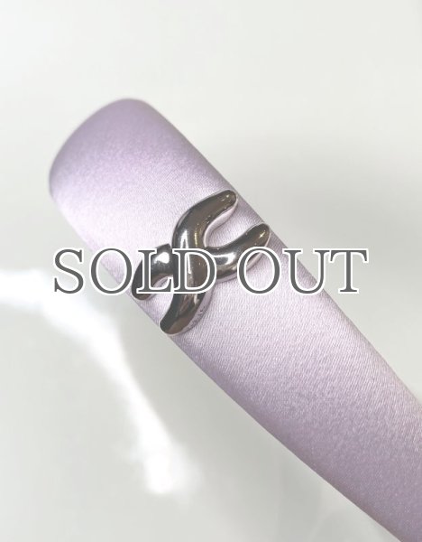 画像11: 【S_S.IL】Classic Satin Headband／Xシンボル サテンヘッドバンド  [Purple] (11)
