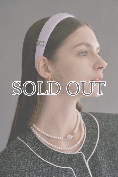 画像5: 【S_S.IL】Classic Satin Headband／Xシンボル サテンヘッドバンド  [Purple] (5)