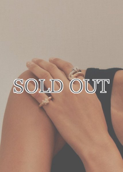 画像5: 【S_S.IL】Small Cubic Hinged Ring／キュービックヒンジピンキーリング [Gold] (5)