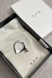 画像10: 【S_S.IL】Solid Marquise Bezel Ring ／キュービックマーキスチャーム付きベゼルリング [Silver] (10)