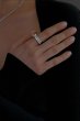 画像7: 【S_S.IL】Solid Marquise Bezel Ring ／キュービックマーキスチャーム付きベゼルリング [Silver] (7)