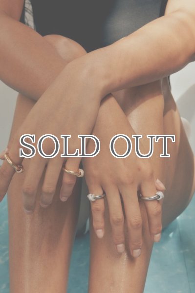 画像7: 【S_S.IL】Small Cubic Hinged Ring／キュービックヒンジピンキーリング [Gold] (7)