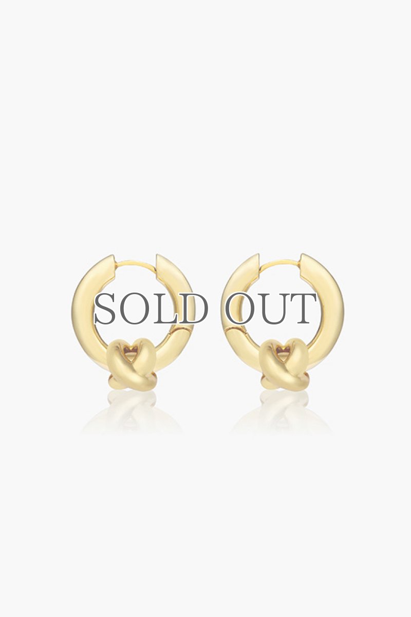 画像1: 【S_S.IL】Hinged Hoop Earring／ヒンジフープピアス [Gold] (1)