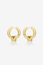 画像1: 【S_S.IL】Hinged Hoop Earring／ヒンジフープピアス [Gold] (1)