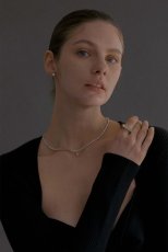 画像6: 【S_S.IL】Solid Marquise Bezel Ring キュービックマーキスチャーム付きベゼルリング - Silver (6)