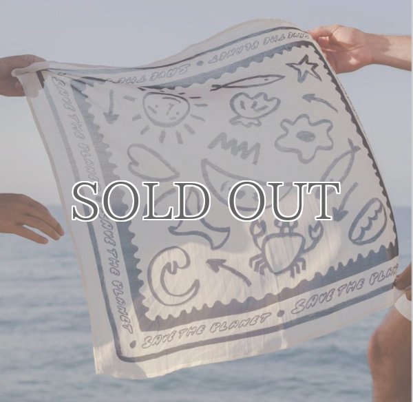 画像5: ARDE - SAVE THE PLANET scarf (63 x 63cm) (5)