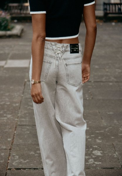 画像13: ［HOUSE OF SUNNY］13OZ  Wide Leg Denim ワイドレッグデニムパンツ - Washed Grey (13)