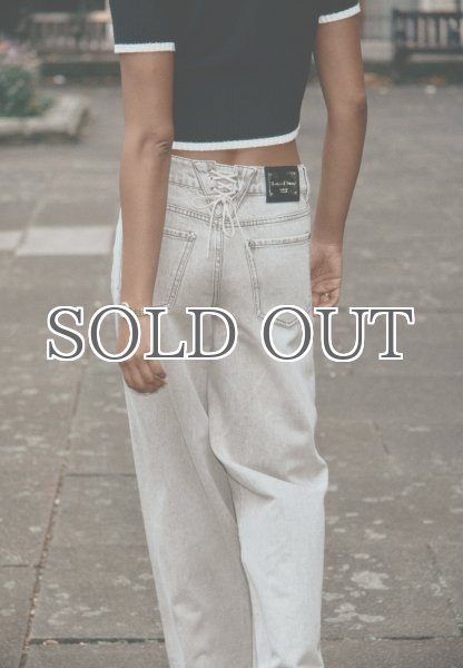 画像13: ［HOUSE OF SUNNY］13OZ  Wide Leg Denim ワイドレッグデニムパンツ - Washed Grey (13)
