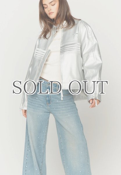 画像3: 【50%OFF】［HOUSE OF SUNNY］THE RACER JACKET - CHROME SILVER (3)